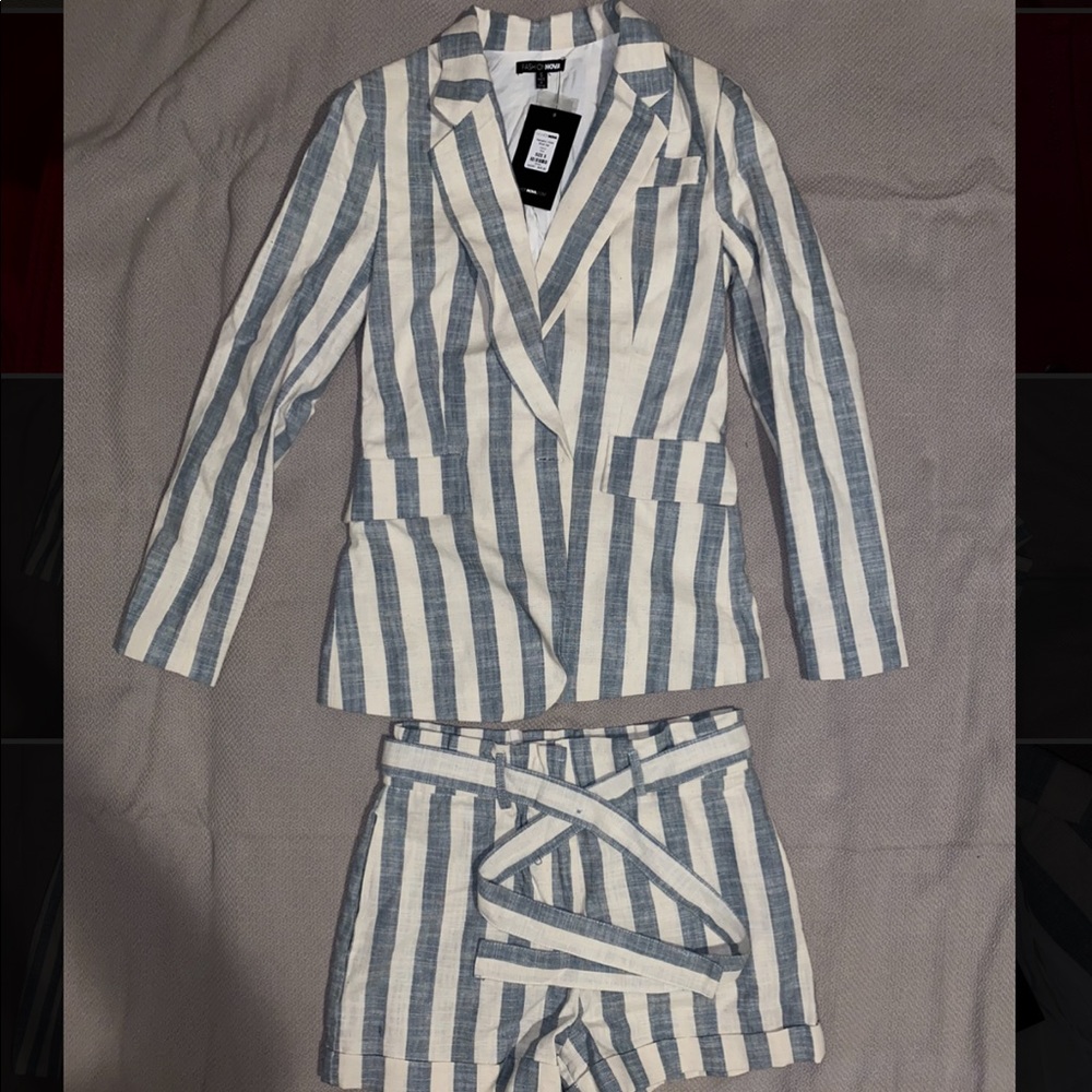 Fashion Nova Hampton Vibes Short Set NWT